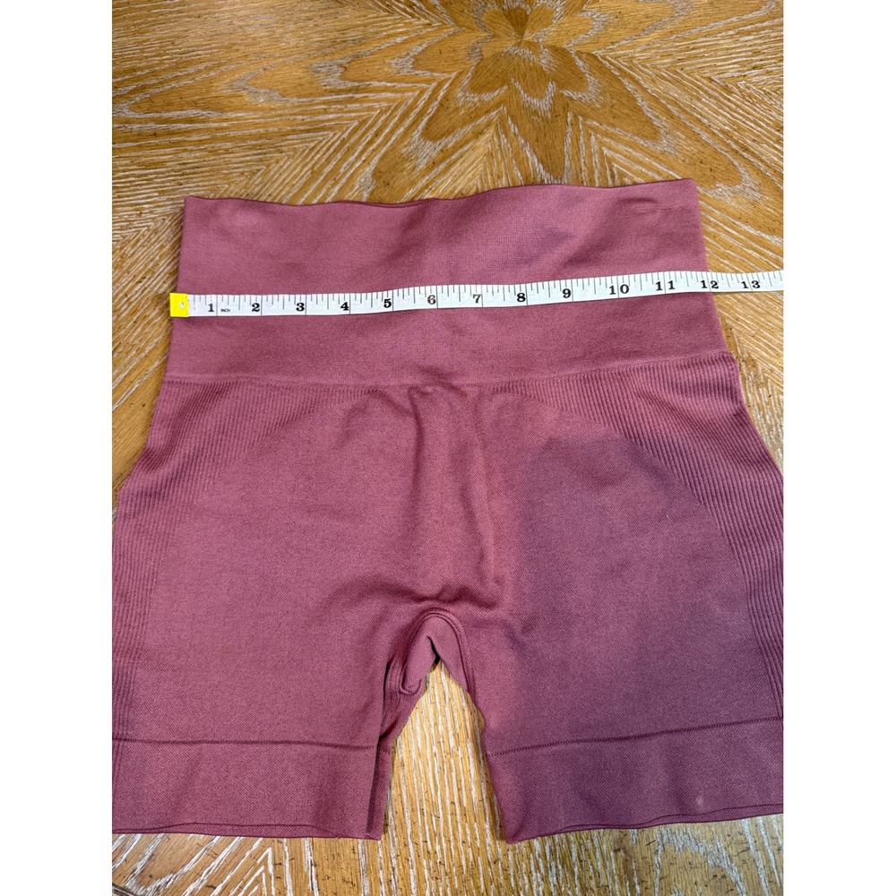 SET Active Sculptflex Bike Shorts Mauve Pink High Waist Seamless Size Small - Picture 4 of 7